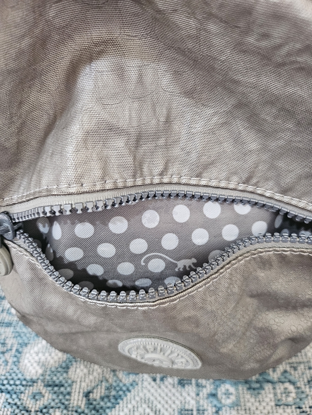 Kipling Backpack In Silver/Gray - Picture 5 of 11